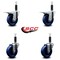 Service Caster 4'' Solid Poly Swivel 1'' Expanding Stem Caster Set 2 Total Lock Brakes, 4PK SCC-EXTTL20S414-SPUS-2-S-2-1 - alternate 4